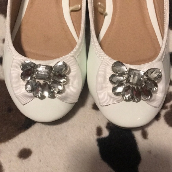 White Bling Flats - Picture 3 of 4